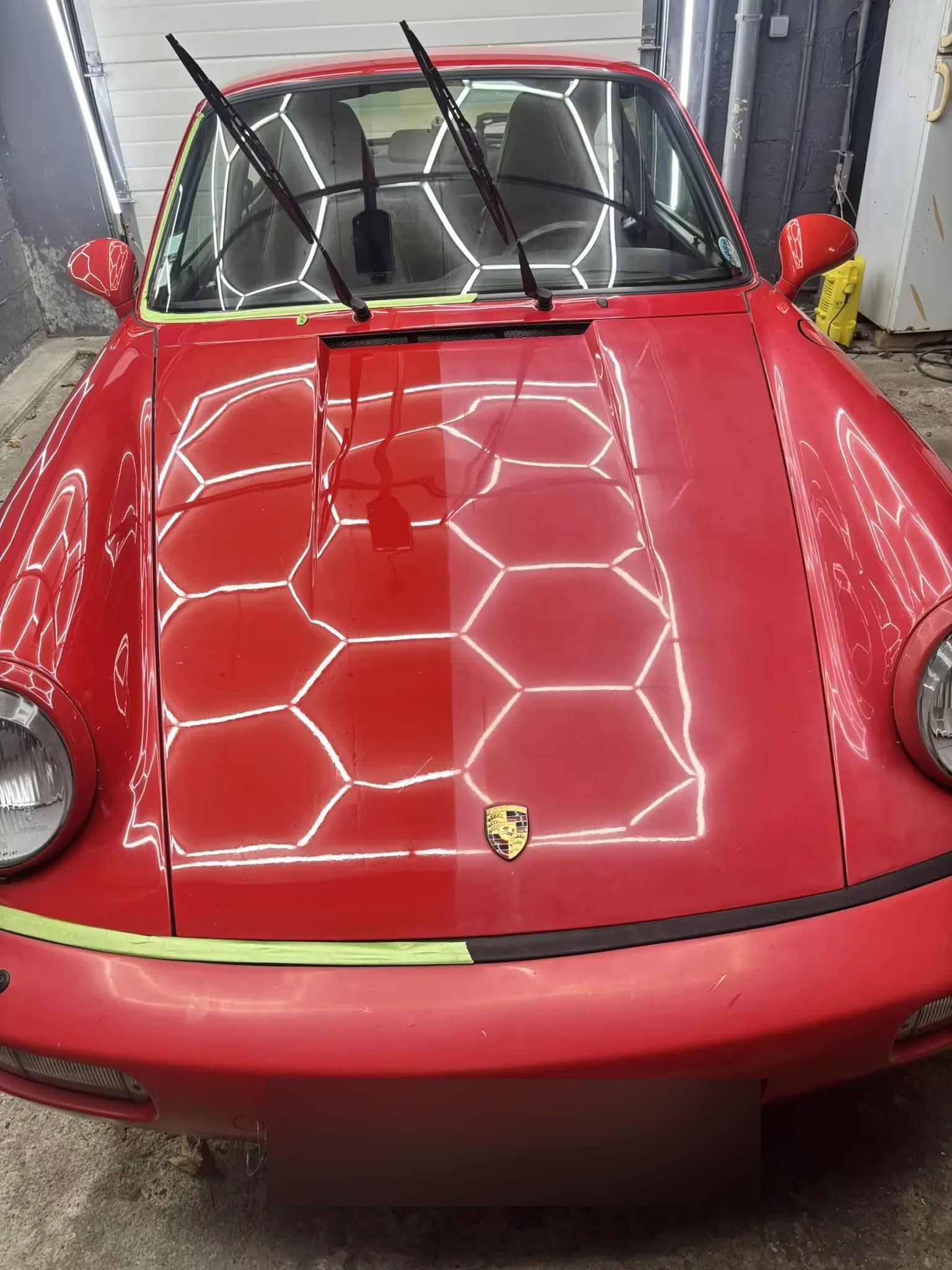 Porsche 911 964 rouge après polissage MC Detailing
